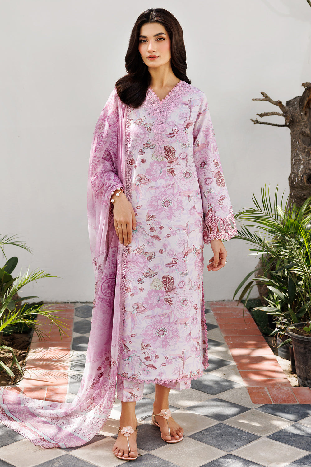 Farasha | Printed Essentials | Pearl Blush - by Libasekhas UK - Registered Vendor of : Farasha - 100% Original Designer Dress