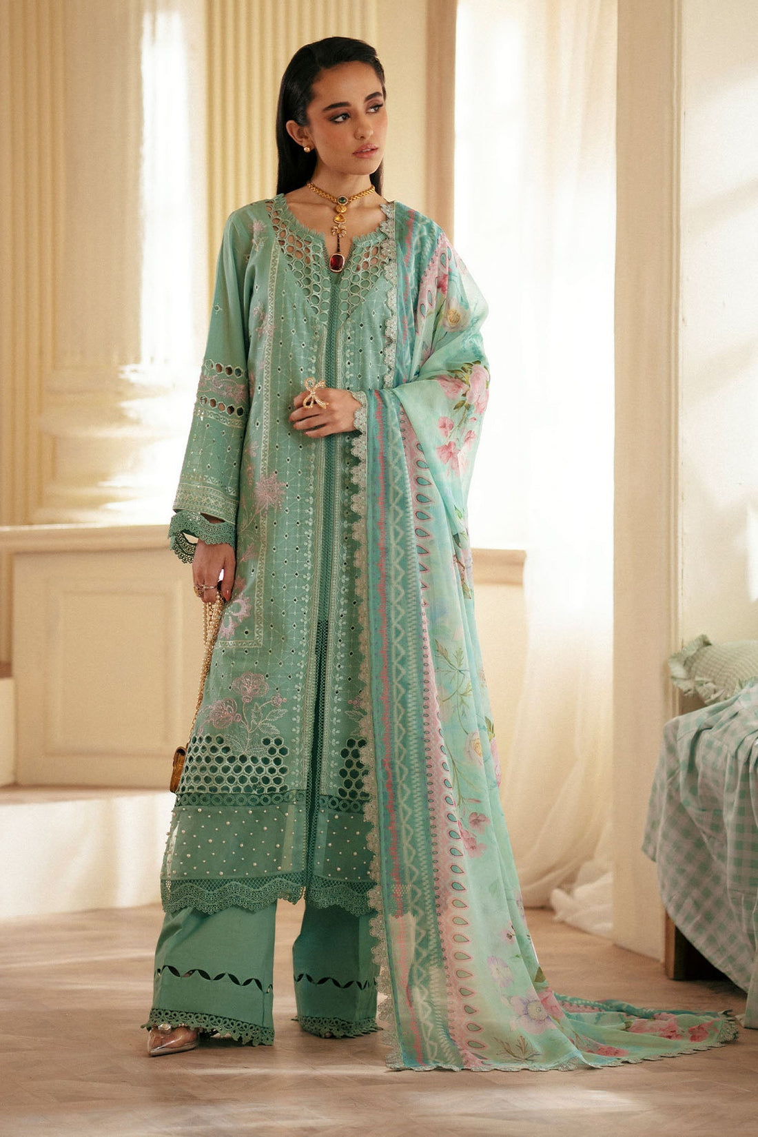 Nureh | Maya Lawn | NS-144 - by - Libasekhas UK - Registered Vendor of : Nureh - 100% Original Designer Dresss