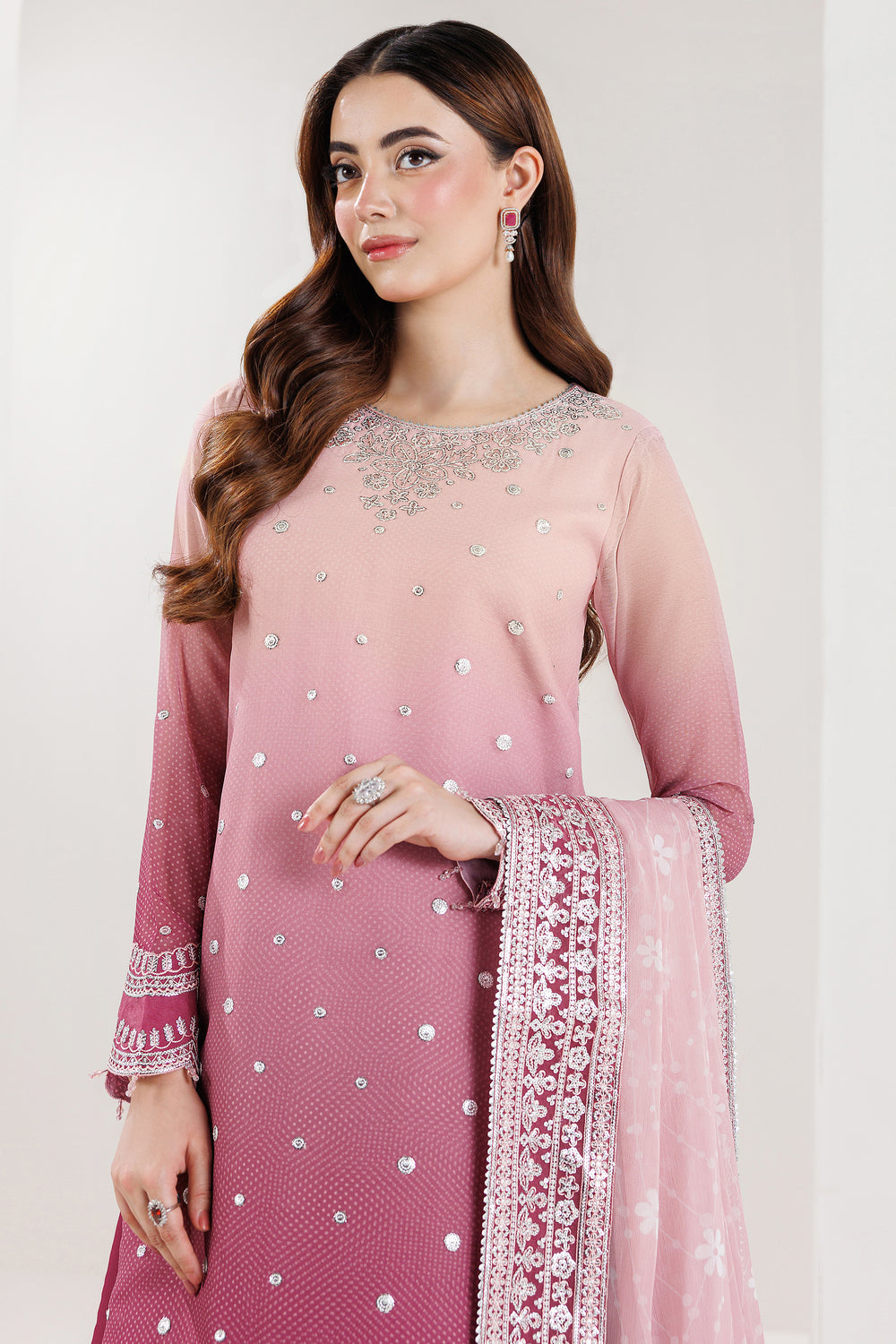Farasha | Formals 26 | Rosette Blush - by Libasekhas UK - Registered Vendor of : Farasha - 100% Original Designer Dress
