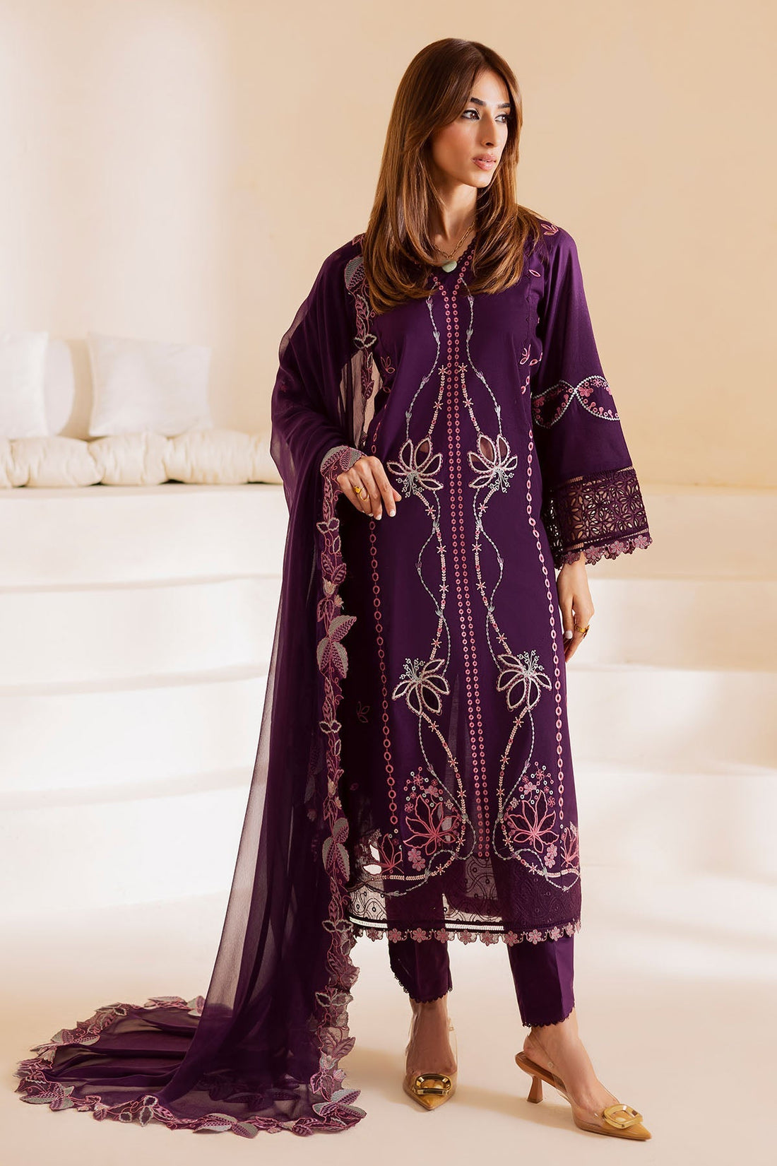 Nureh | Shades of Summer | NP-640 - by Libasekhas UK - Registered Vendor of : Nureh - 100% Original Designer Dress