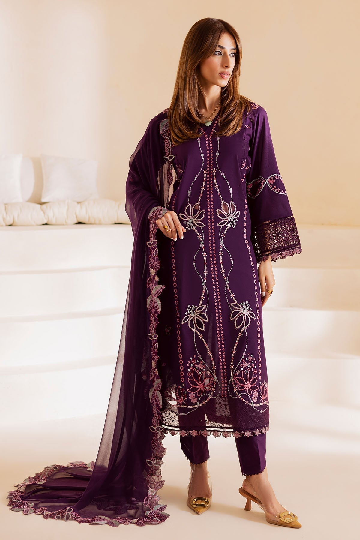 Nureh | Shades of Summer | NP-640 - by Libasekhas UK - Registered Vendor of : Nureh - 100% Original Designer Dress