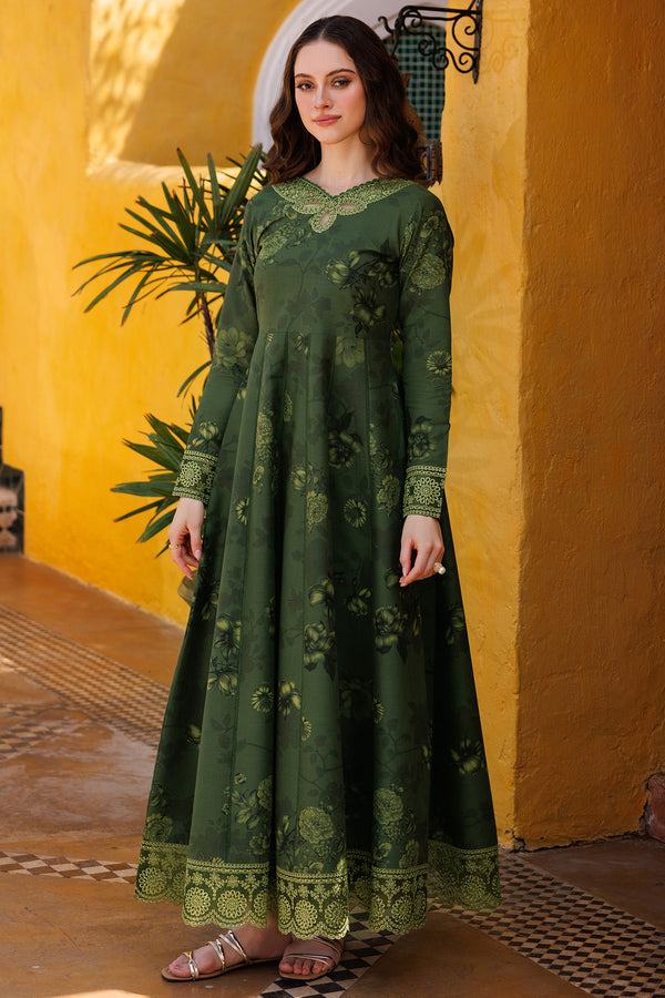 Farasha | Printed Essentials | Sage Charm - by - Libasekhas UK - Registered Vendor of : Farasha - 100% Original Designer Dresss