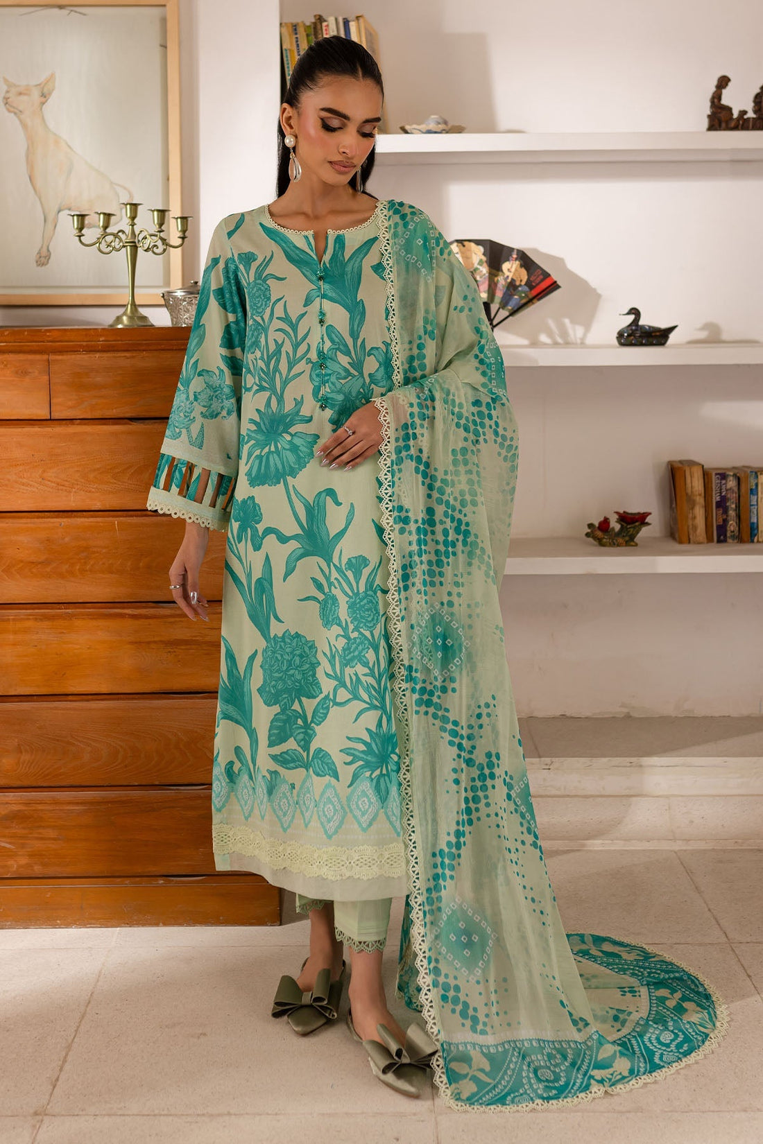 Nureh | Printed Lawn 25 | SP-143 - by - Libasekhas UK - Registered Vendor of : Nureh - 100% Original Designer Dresss