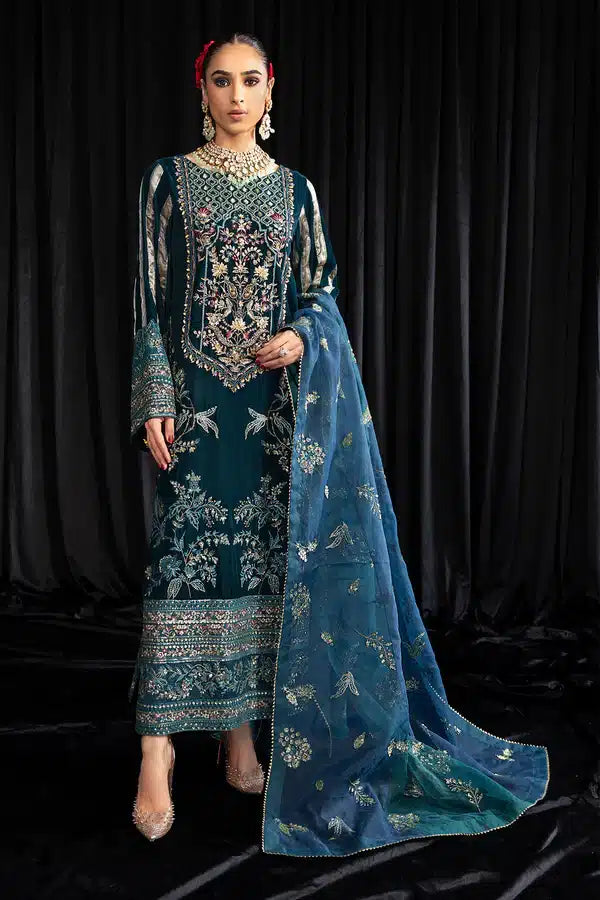Nureh | Maya Velvet 23 | Lehar - by - Libasekhas UK - Registered Vendor of : Nureh - 100% Original Designer Dresss