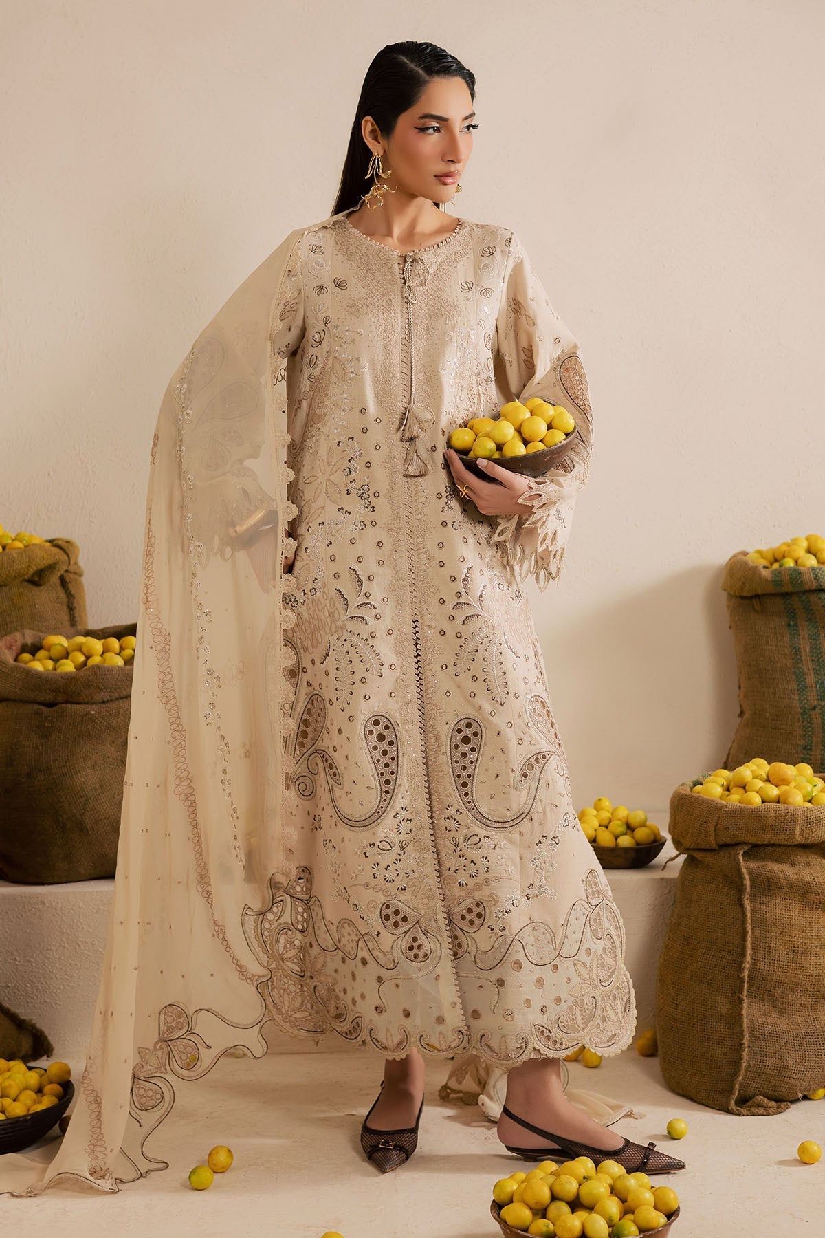 Nureh | Karandi Collection | NE-218 - by Libasekhas UK - Registered Vendor of : Nureh - 100% Original Designer Dress