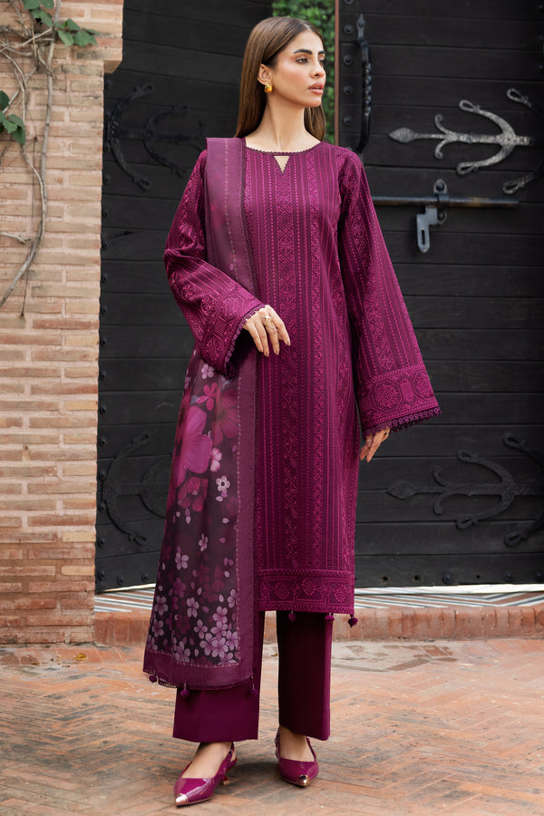 Farasha | Eminence Khaddar 25 | Rosemer - by Libasekhas UK - Registered Vendor of : Farasha - 100% Original Designer Dress