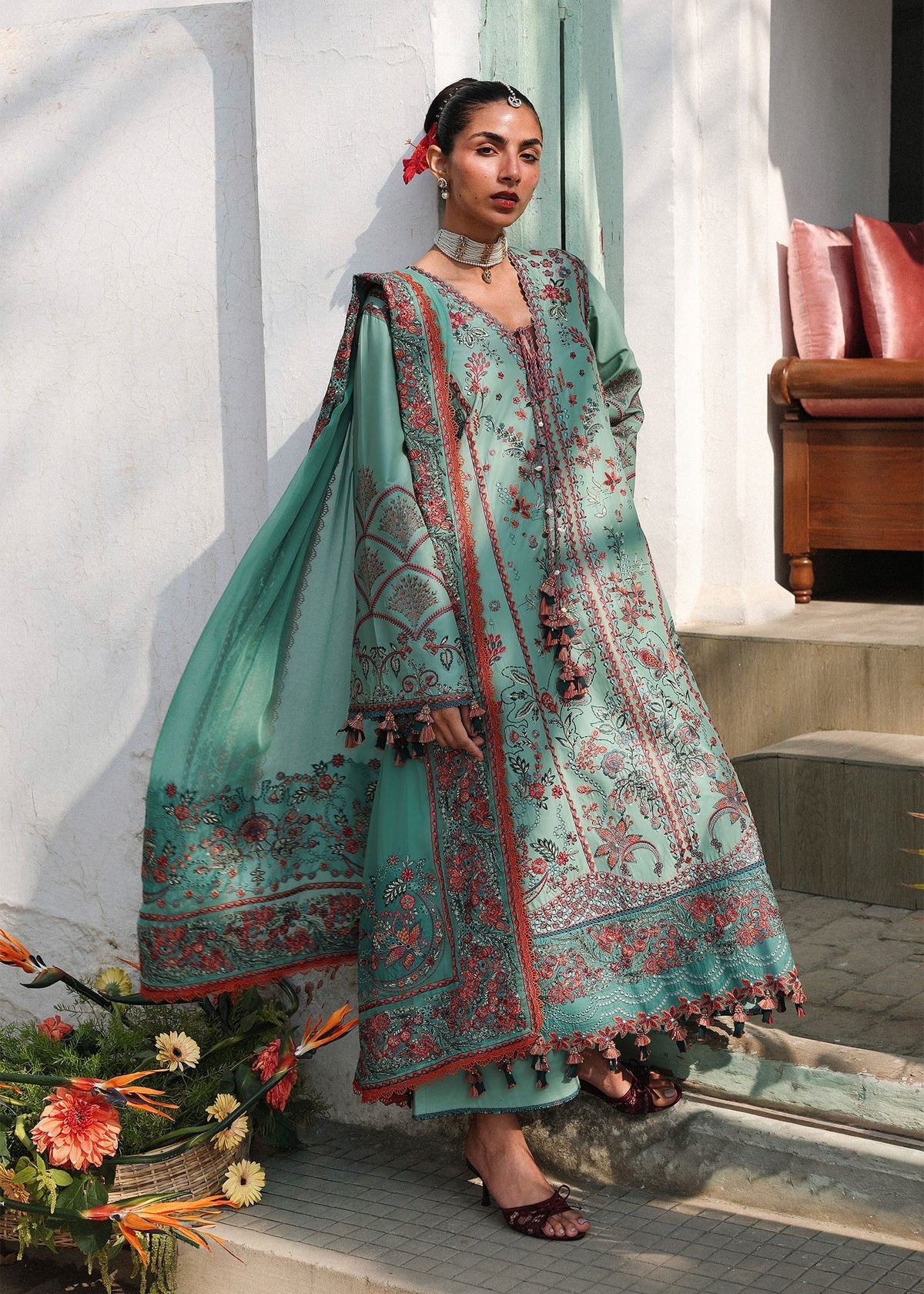 Hussain Rehar | Kalabagh Luxury Lawn 26 | Verdant - by Libasekhas UK - Registered Vendor of : Hussain Rehar - 100% Original Designer Dress