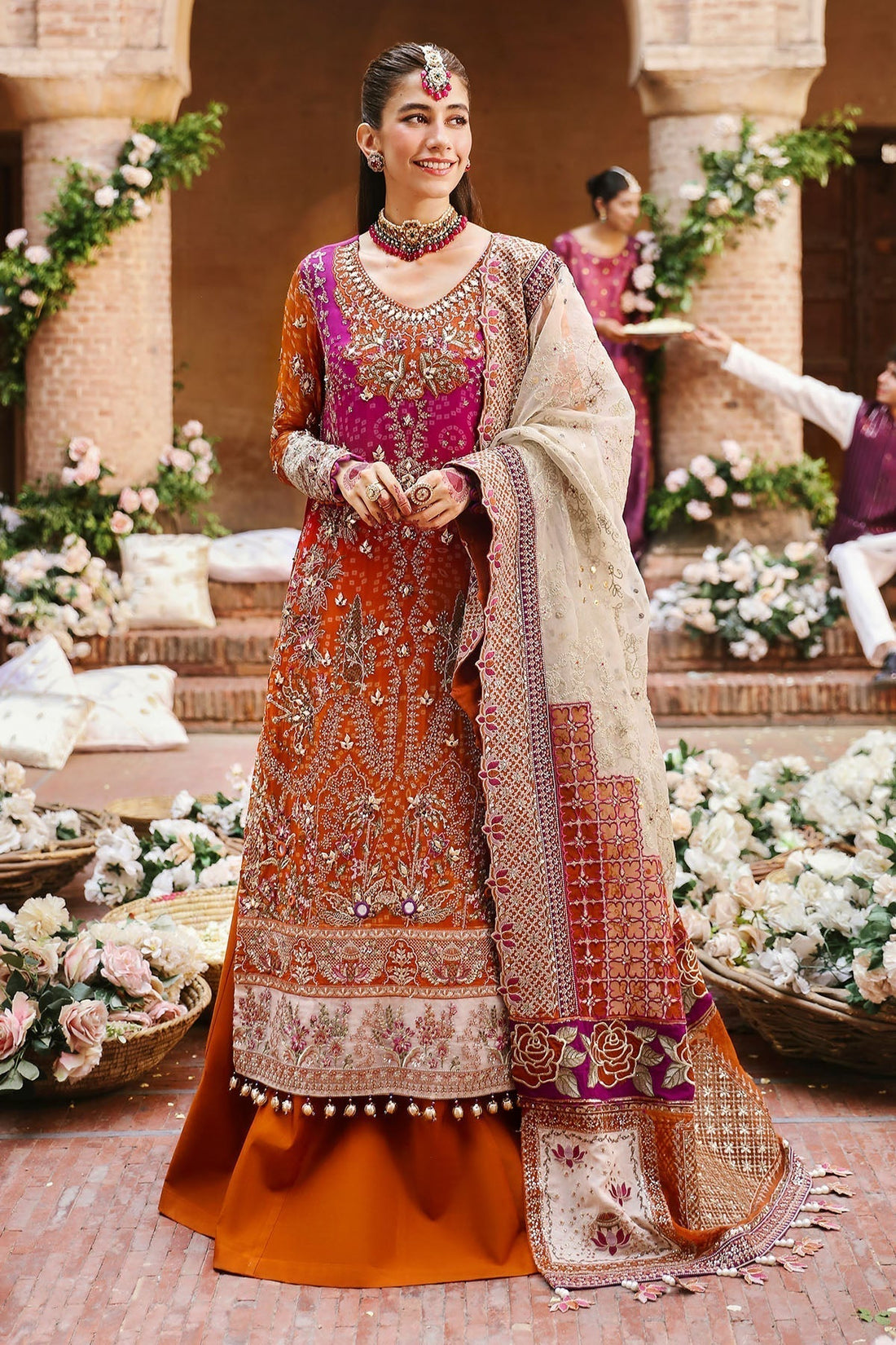 Nureh | Jhoomro Wedding Formals | NL-66 BANO - by - Libasekhas UK - Registered Vendor of : Nureh - 100% Original Designer Dresss