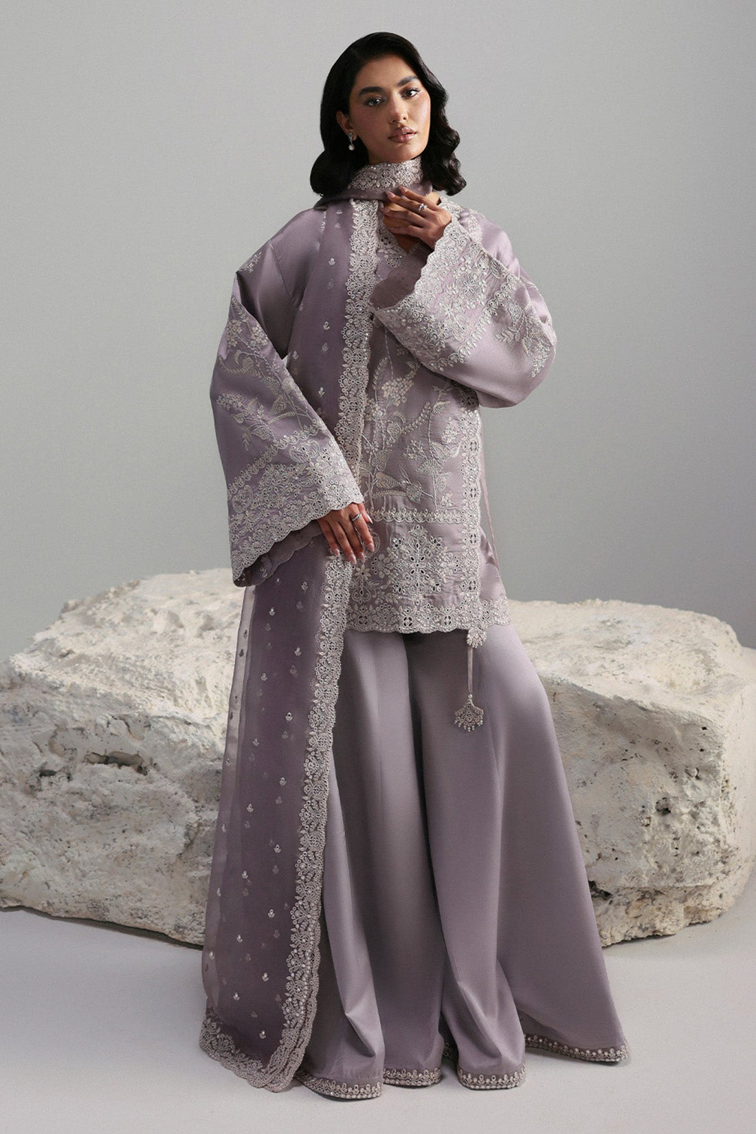 Afrozeh | Slate Ready to Wear | Cressida - by Libasekhas UK - Registered Vendor of : Afrozeh - 100% Original Designer Dress