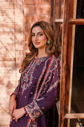 Farasha | Kaavish Lawn 24 | SHADOW BERRY - by - Libasekhas UK - Registered Vendor of : Farasha - 100% Original Designer Dresss