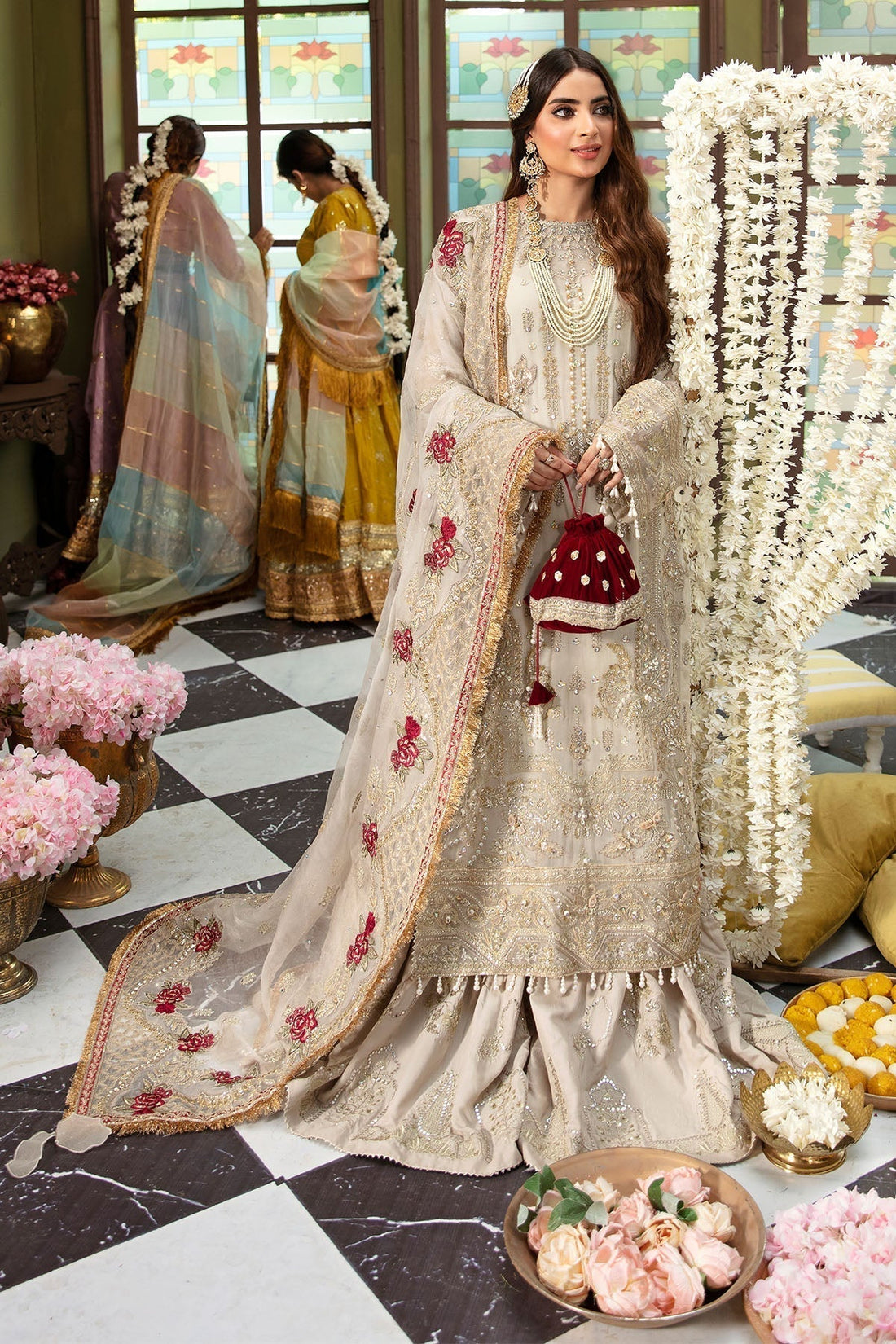 Nureh | Jhoomro Wedding Formals | NL-51 - FASANA - by - Libasekhas UK - Registered Vendor of : Nureh - 100% Original Designer Dresss