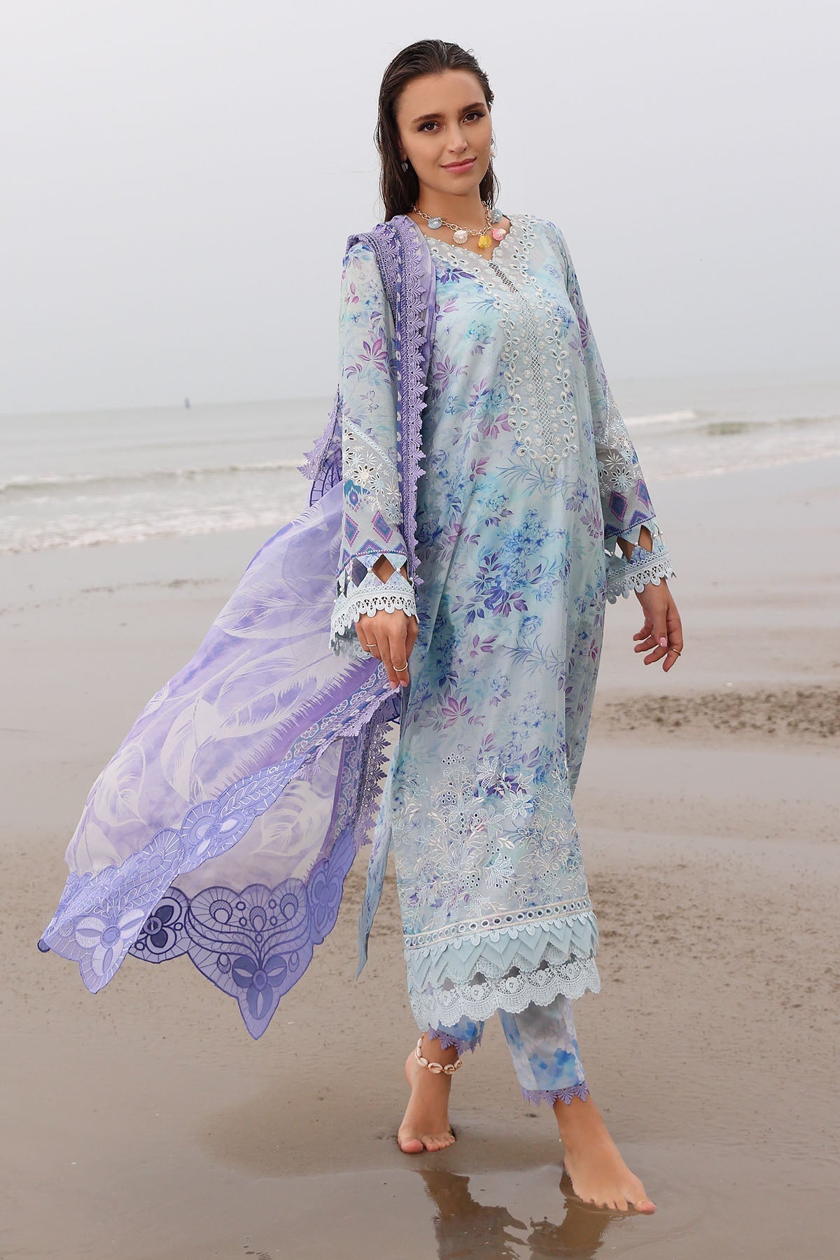 Nureh | Gardenia Embroidered Lawn 25 | NSG-176 - by - Libasekhas UK - Registered Vendor of : Nureh - 100% Original Designer Dresss