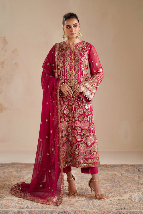Baroque | Formals Collection | EMBROIDERED CHIFFON UF-4363 - by Libasekhas UK - Registered Vendor of : Baroque - 100% Original Designer Dress