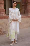 Cross Stitch | Eid Lawn Edit 25 | FLORAL GARLAND - by - Libasekhas UK - Registered Vendor of : Cross Stitch - 100% Original Designer Dresss