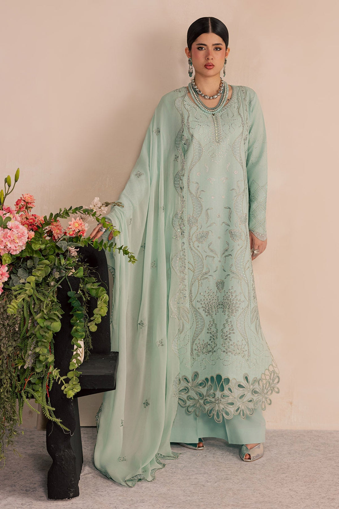 Nureh | Shades of Summer | NP-790 - by Libasekhas UK - Registered Vendor of : Nureh - 100% Original Designer Dress