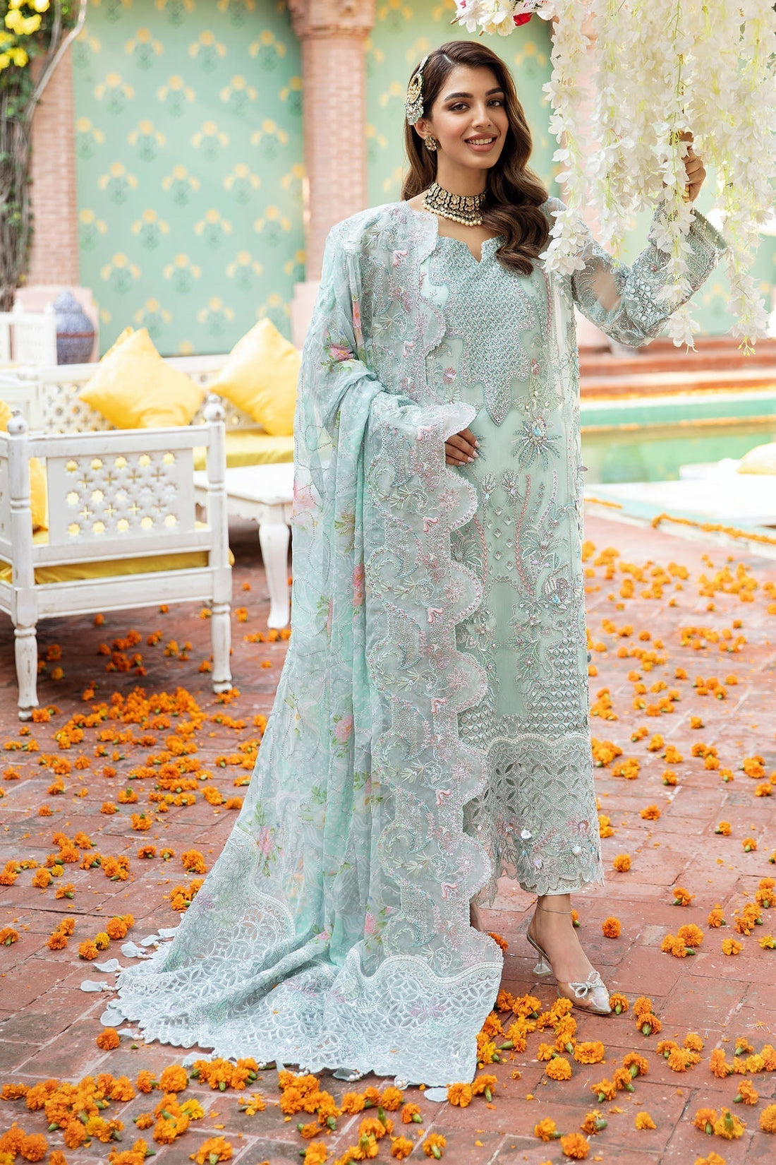 Nureh | Jhoomro Wedding Formals |NL-55 - REENA - by - Libasekhas UK - Registered Vendor of : Nureh - 100% Original Designer Dresss