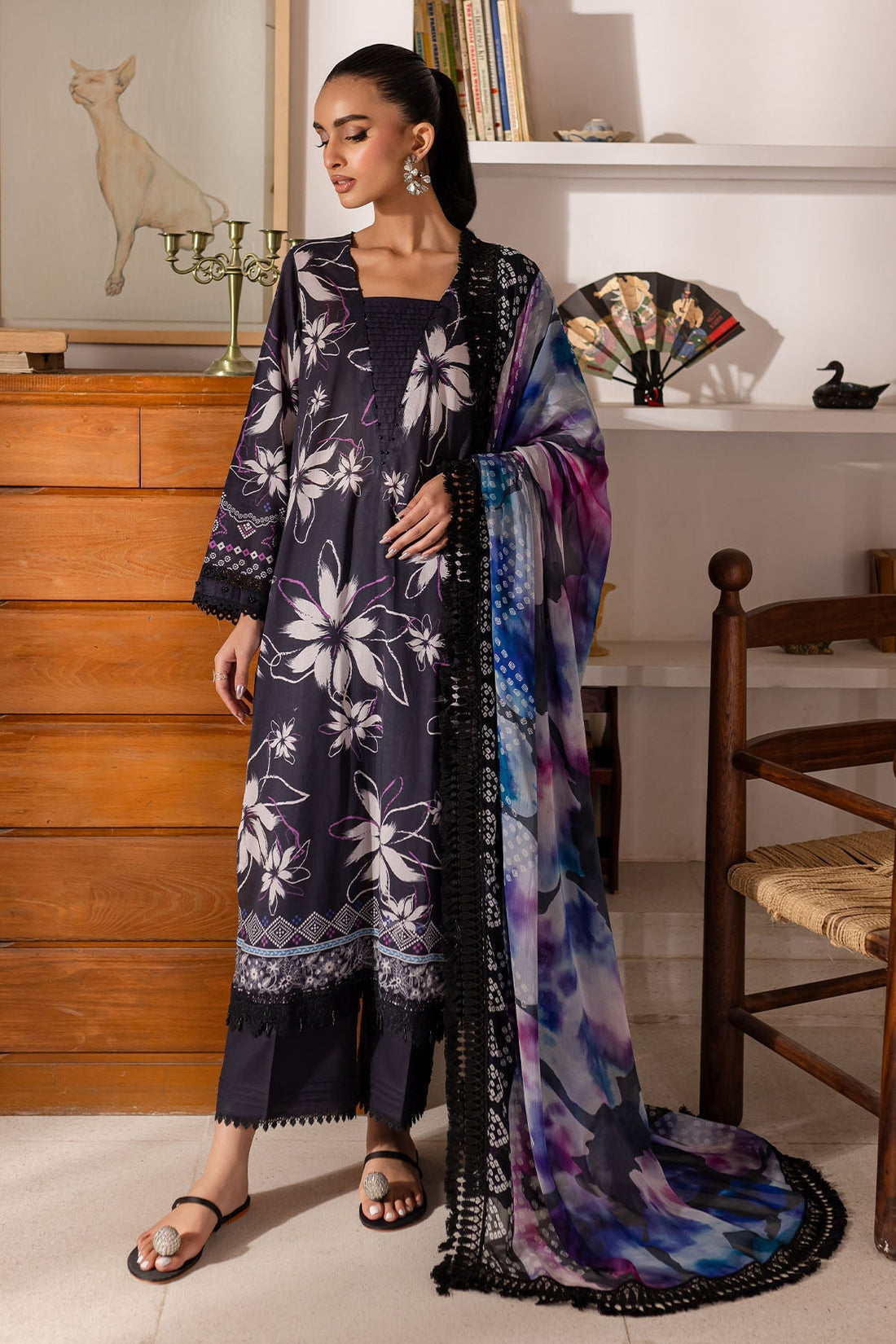 Nureh | Printed Lawn 25 | SP-150 - by - Libasekhas UK - Registered Vendor of : Nureh - 100% Original Designer Dresss