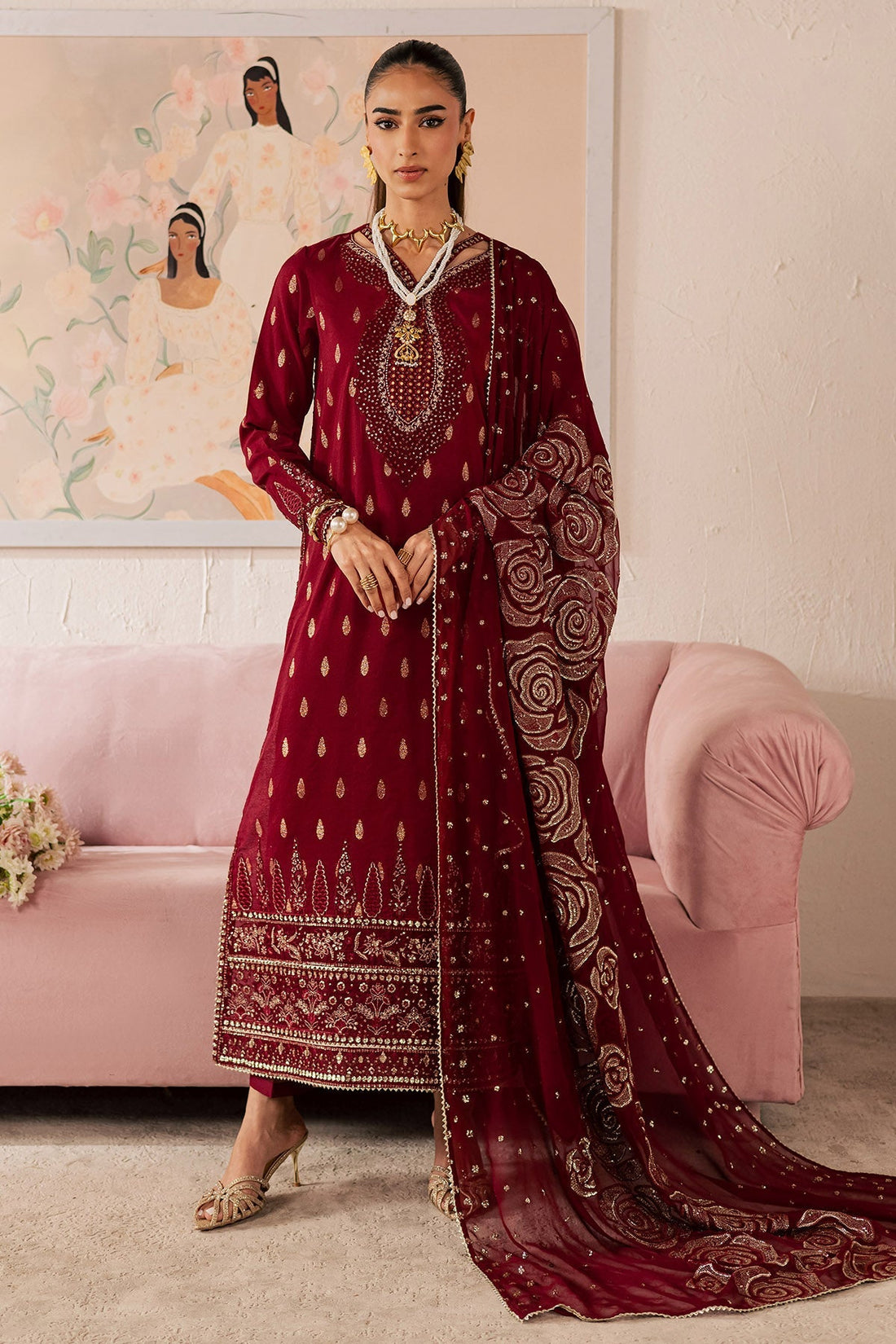 Nureh | Shades of Summer | NP-754 - by Libasekhas UK - Registered Vendor of : Nureh - 100% Original Designer Dress