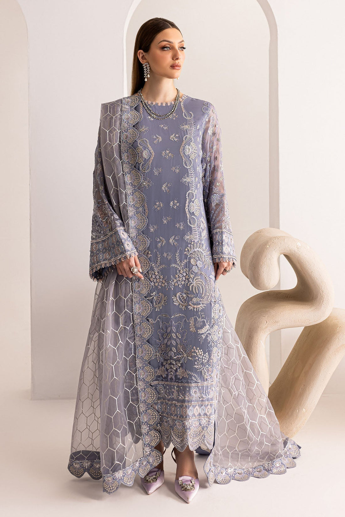 Nureh | Fancy Formals | NP-518 - by - Libasekhas UK - Registered Vendor of : Nureh - 100% Original Designer Dresss