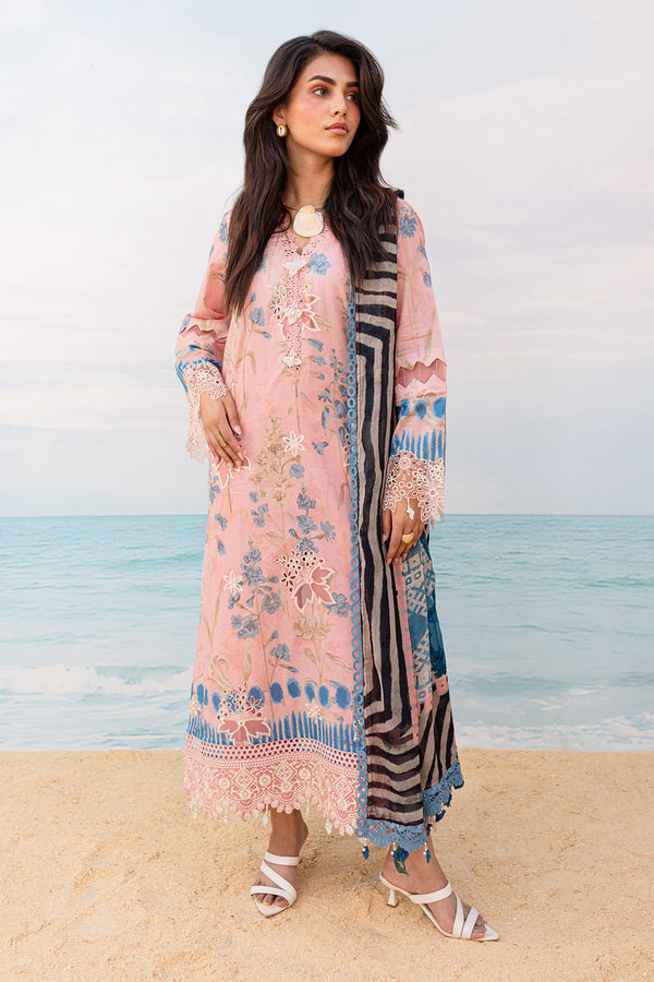Nureh | Gardenia Lawn 24 | NS-132 A - by - Libasekhas UK - Registered Vendor of : Nureh - 100% Original Designer Dresss