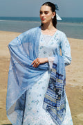 Farasha | Printed Essentials | Moonlit Blue - by - Libasekhas UK - Registered Vendor of : Farasha - 100% Original Designer Dresss