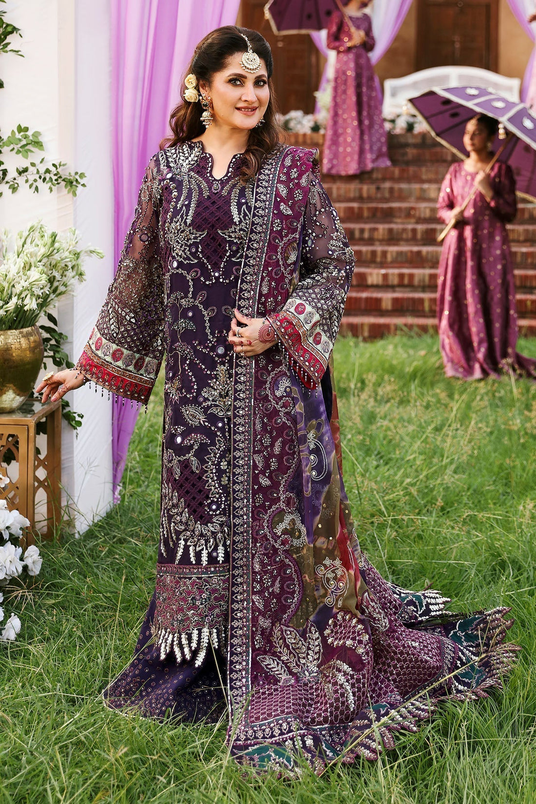 Nureh | Jhoomro Wedding Formals | NL-70 JAHAN - by - Libasekhas UK - Registered Vendor of : Nureh - 100% Original Designer Dresss