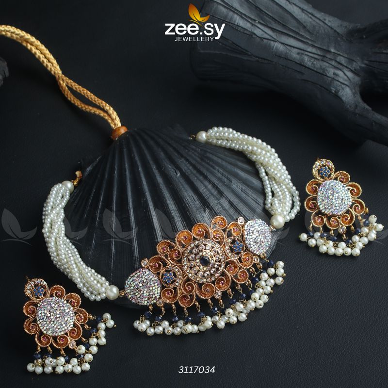 Maya Ali Necklace Sets - by - Libasekhas UK - Registered Vendor of : Zeesy - 100% Original Designer Dresss