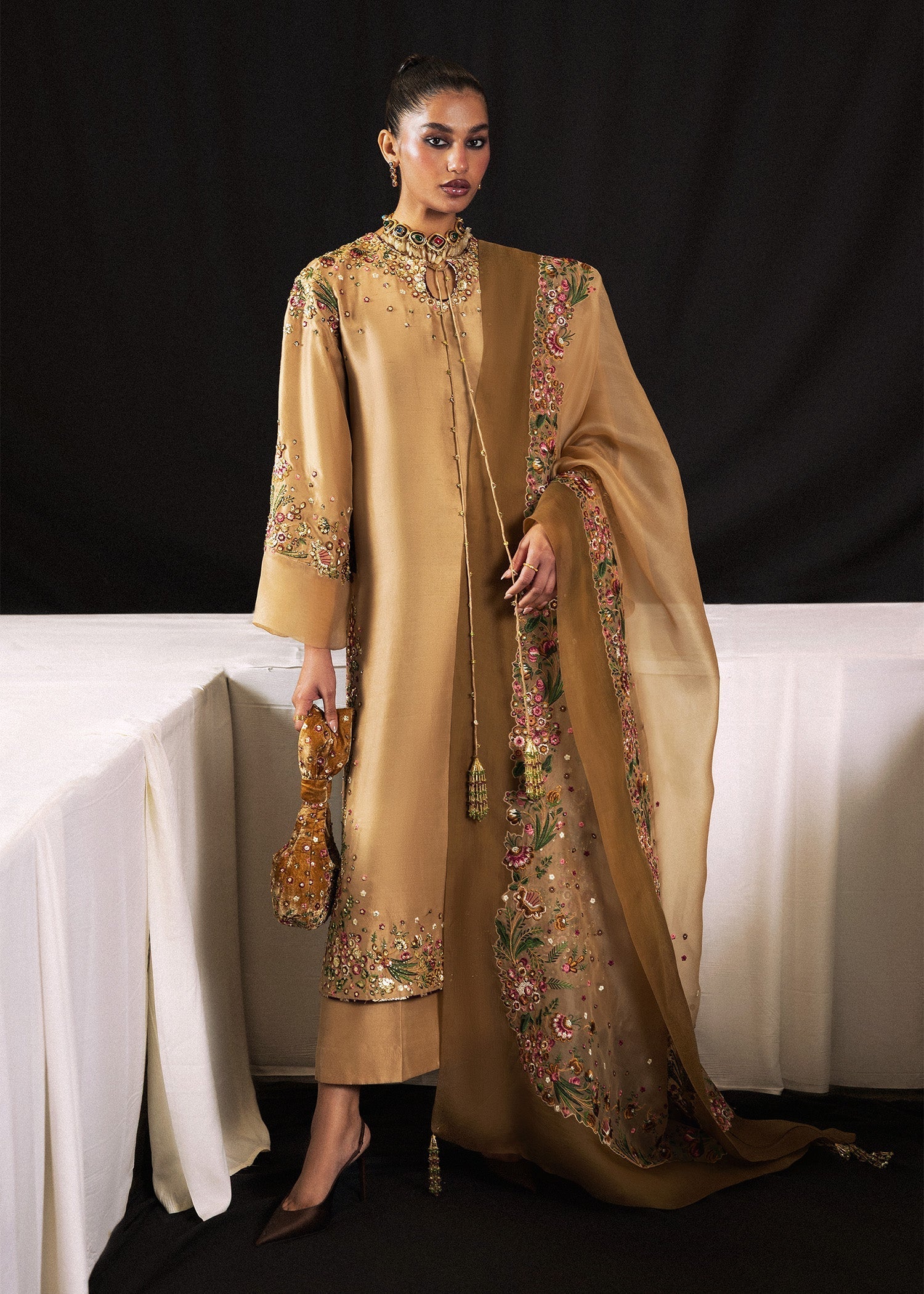 Hussain Rehar | Luxury Pret 26 | Aurelia - by Libasekhas UK - Registered Vendor of : Hussain Rehar - 100% Original Designer Dress