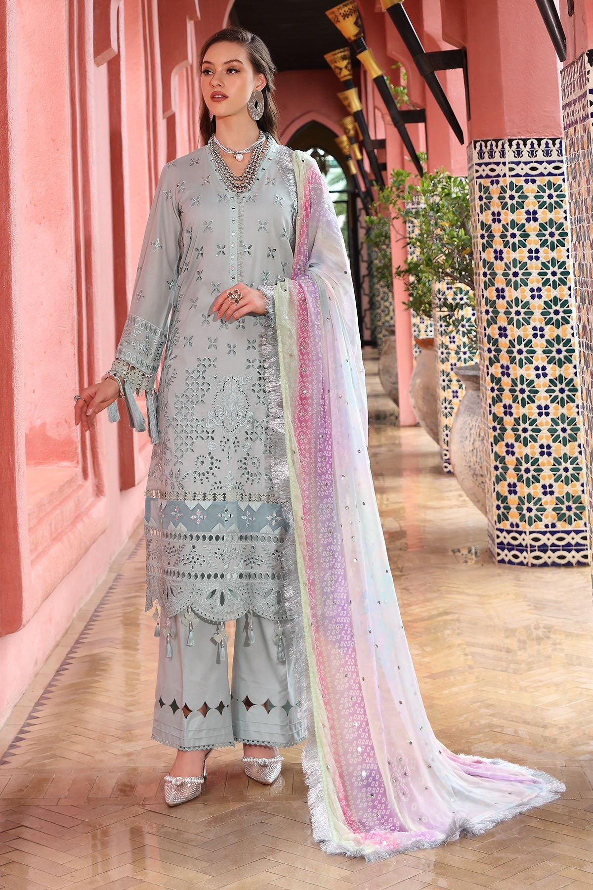 Nureh | Bazaar Lawn 25 | NE-111 - by - Libasekhas UK - Registered Vendor of : Nureh - 100% Original Designer Dresss