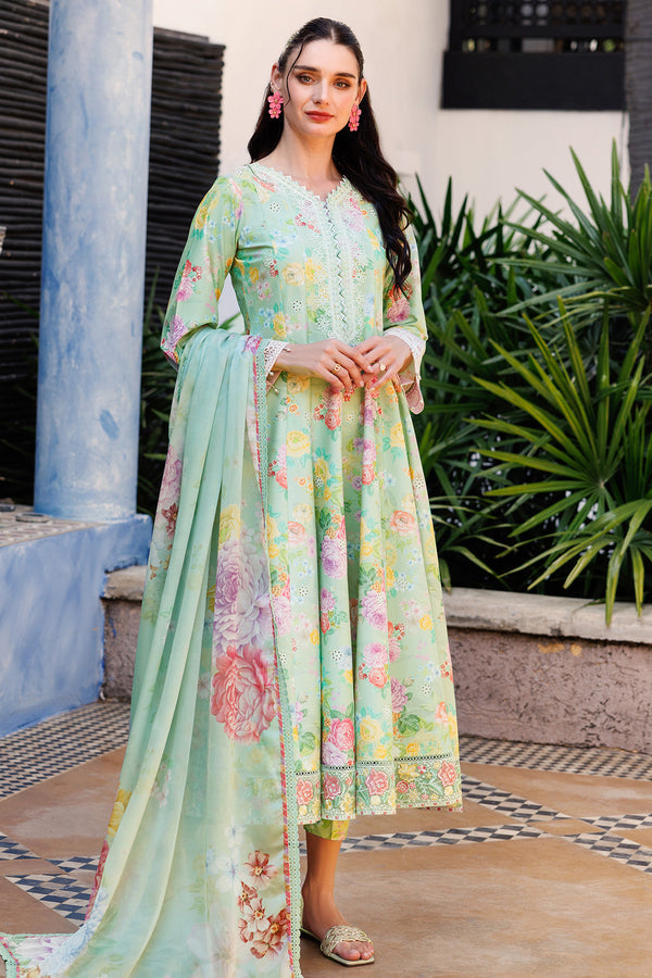 Farasha | Printed Essentials | Mint Dew - by - Libasekhas UK - Registered Vendor of : Farasha - 100% Original Designer Dresss
