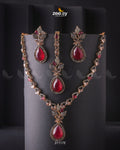 Opal Necklace Set - by - Libasekhas UK - Registered Vendor of : Zeesy - 100% Original Designer Dresss