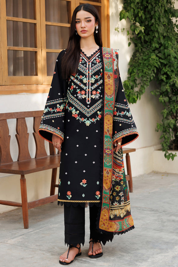 Farasha | Summer Weaves Embroidered Lawn | Midnight Veil - by - Libasekhas UK - Registered Vendor of : Farasha - 100% Original Designer Dresss