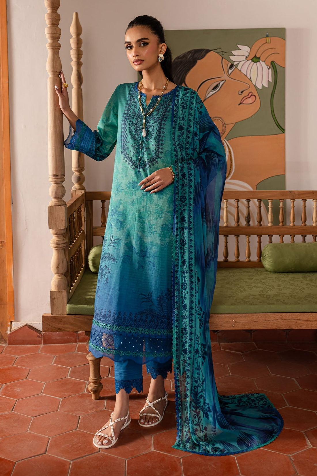 Nureh | Printed lawn 25 | SP-138 - by - Libasekhas UK - Registered Vendor of : Nureh - 100% Original Designer Dresss