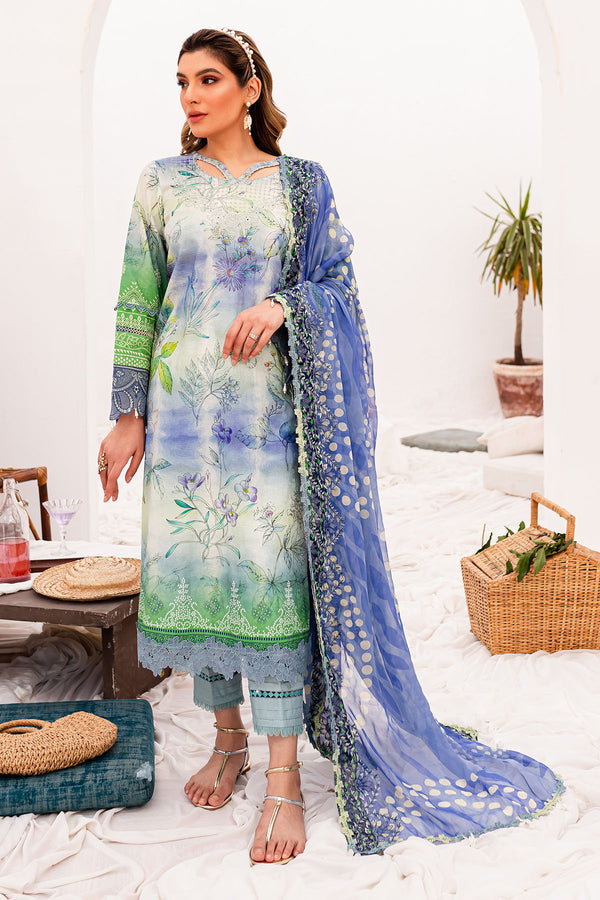 Nureh | Gardenia Lawn 24 | NSG-147 - by - Libasekhas UK - Registered Vendor of : Nureh - 100% Original Designer Dresss
