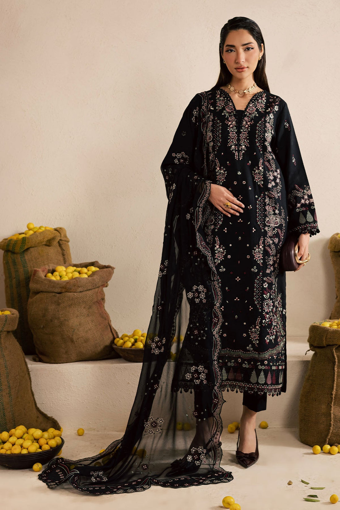 Nureh | Karandi Collection | NE-221 - by Libasekhas UK - Registered Vendor of : Nureh - 100% Original Designer Dress