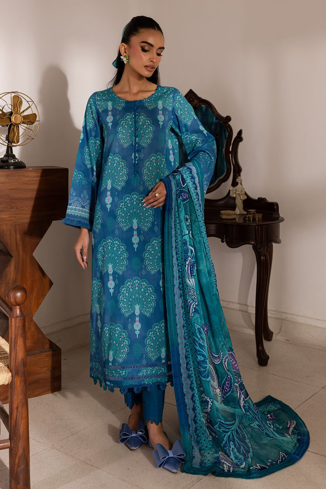 Nureh | Printed Lawn 25 | SP-145 - by - Libasekhas UK - Registered Vendor of : Nureh - 100% Original Designer Dresss