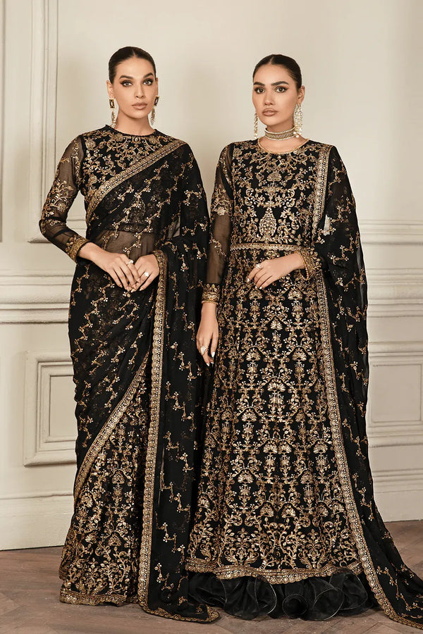 Zarif | Mehroz Formals | Black Ruby - by - Libasekhas UK - Registered Vendor of : Zarif - 100% Original Designer Dresss