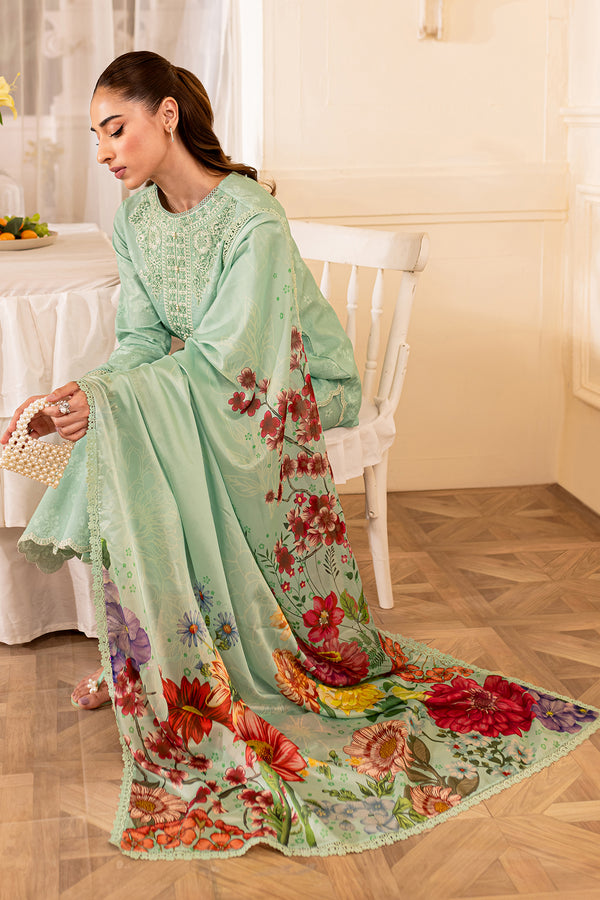 Farasha | Seraya Lawn 24 | SAGE - by - Libasekhas UK - Registered Vendor of : Farasha - 100% Original Designer Dresss