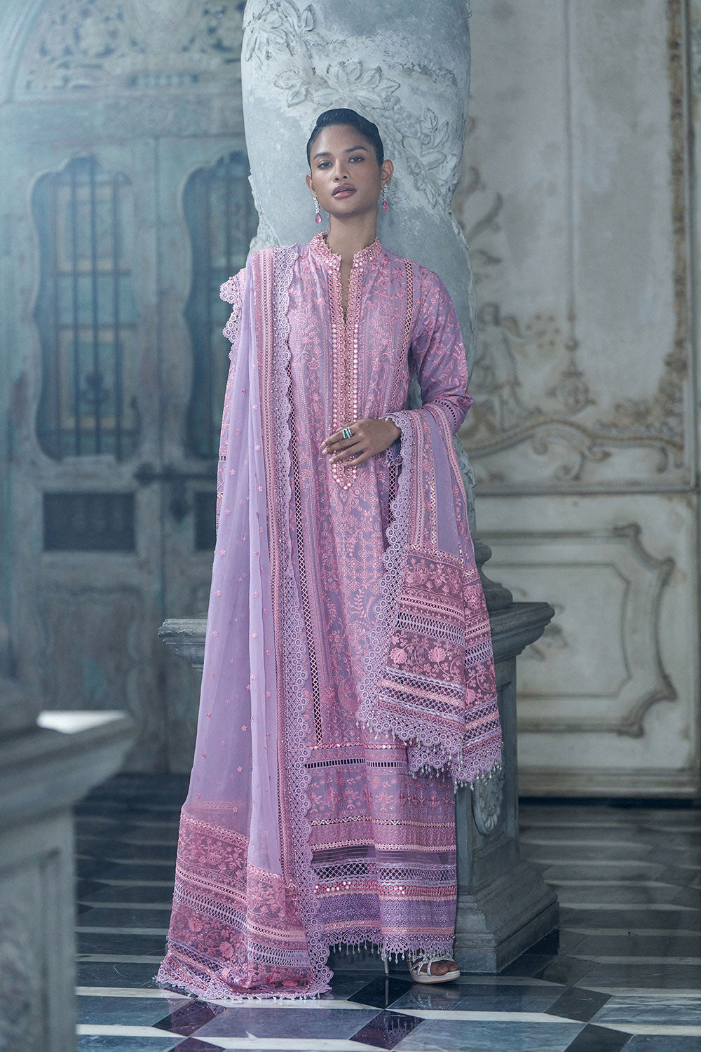 Sobia Nazir | Luxury Lawn Eid 26 | 2A - by Libasekhas UK - Registered Vendor of : Sobia Nazir - 100% Original Designer Dress