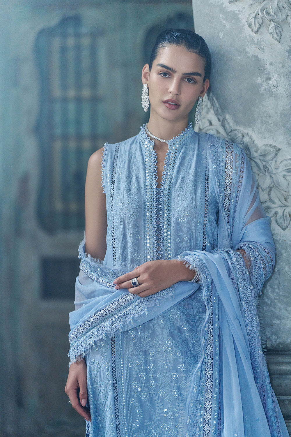 Sobia Nazir | Luxury Lawn Eid 26 | 2B - by Libasekhas UK - Registered Vendor of : Sobia Nazir - 100% Original Designer Dress