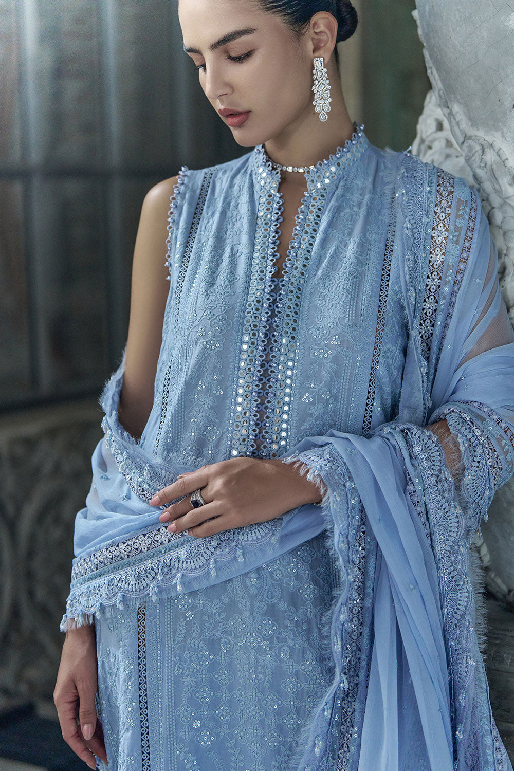 Sobia Nazir | Luxury Lawn Eid 26 | 2B - by Libasekhas UK - Registered Vendor of : Sobia Nazir - 100% Original Designer Dress
