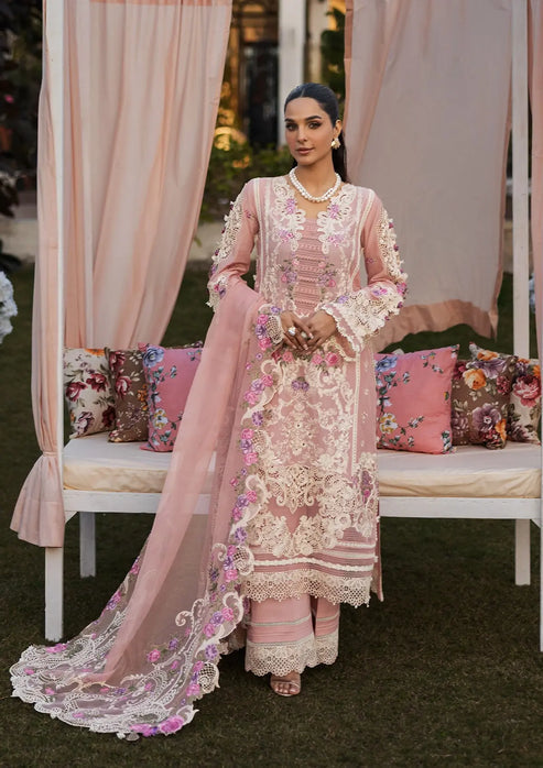 Kahf Premium | Luxury Lawn 25 | KLR-09 Bellerose - by - Libasekhas UK - Registered Vendor of : Kahf Premium - 100% Original Designer Dresss