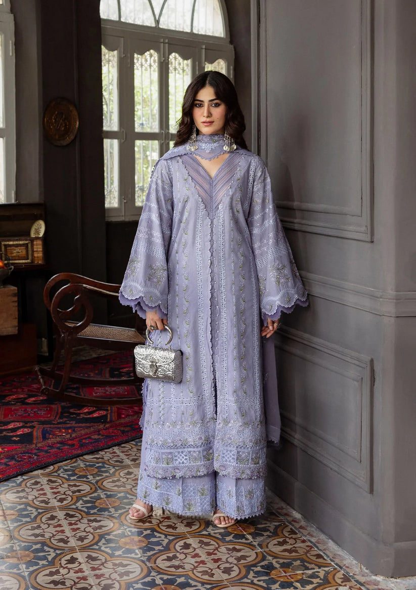 Kahf Premium | Kahf Karandi 25 | KKH-04 WISTERIA - by Libasekhas UK - Registered Vendor of : Kahf Premium - 100% Original Designer Dress