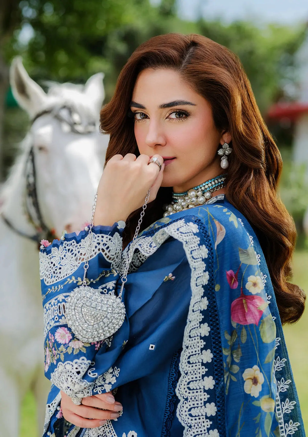 Elaf Premium | Luxury Lawn 25 | ELH-2A ZIVA - by - Libasekhas UK - Registered Vendor of : Elaf Premium - 100% Original Designer Dresss