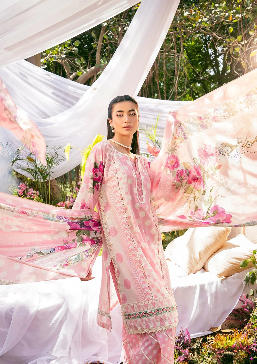 Elaf Premium | Prints 25 | EPS-2A ROSE DUSK - by - Libasekhas UK - Registered Vendor of : Elaf Premium - 100% Original Designer Dresss