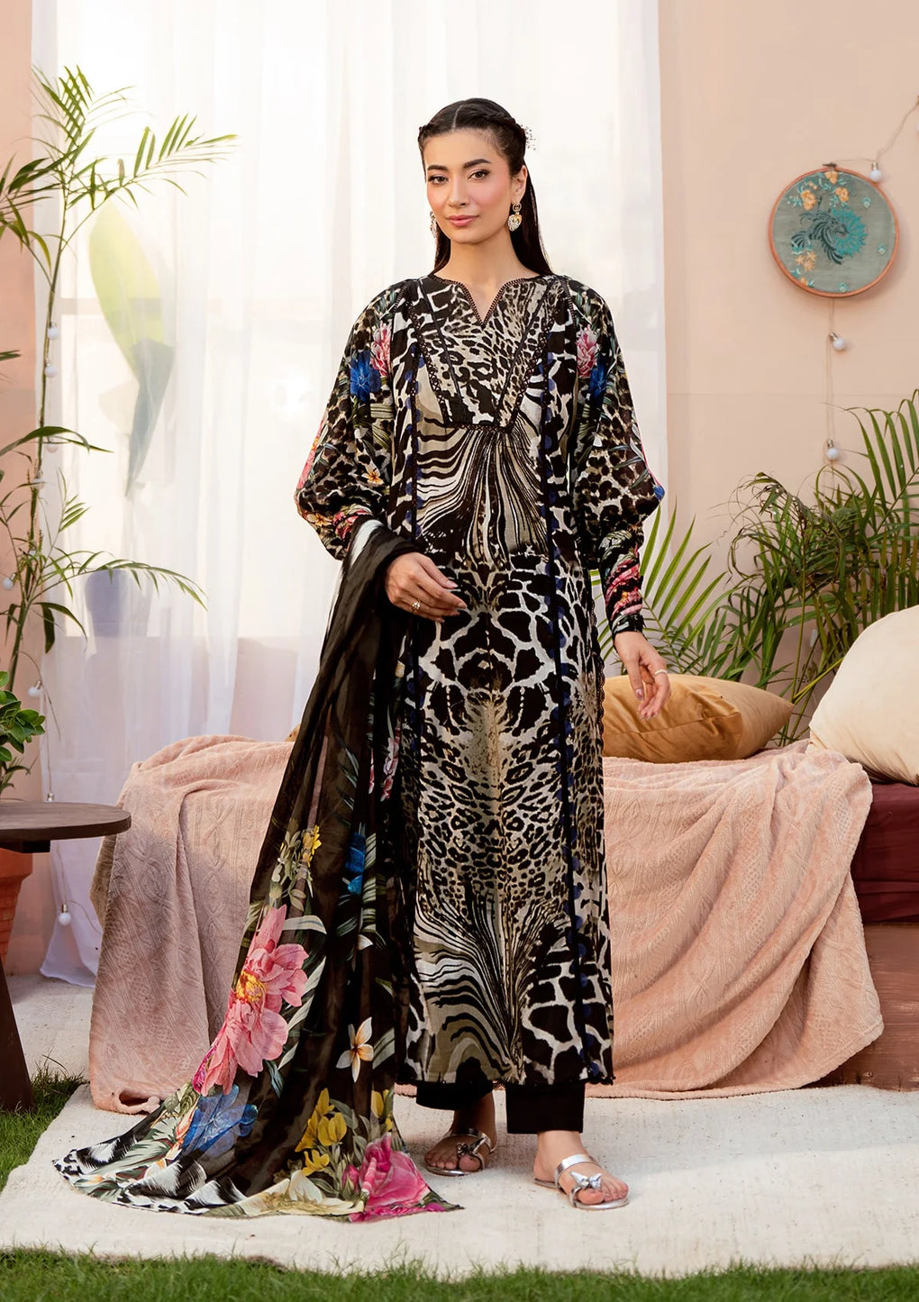 Elaf Premium | Prints 25 | EPS-4B NOIR ESSENCE - by - Libasekhas UK - Registered Vendor of : Elaf Premium - 100% Original Designer Dresss