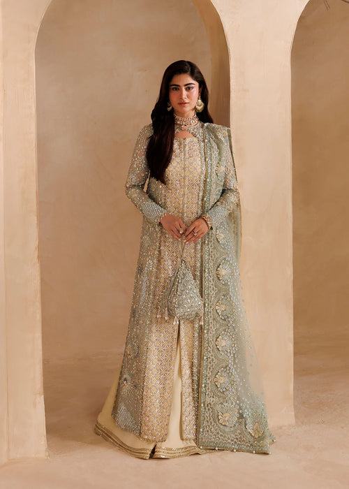 Sardinia | Brides Edit'26 | Light Blue Front Oprn Shirt & Plazo-ELYSIA