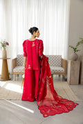 Wahaj M Khan | Sanam Luxe | Cherry Rouge Sanam - by Libasekhas UK - Registered Vendor of : Wahaj M Khan - 100% Original Designer Dress