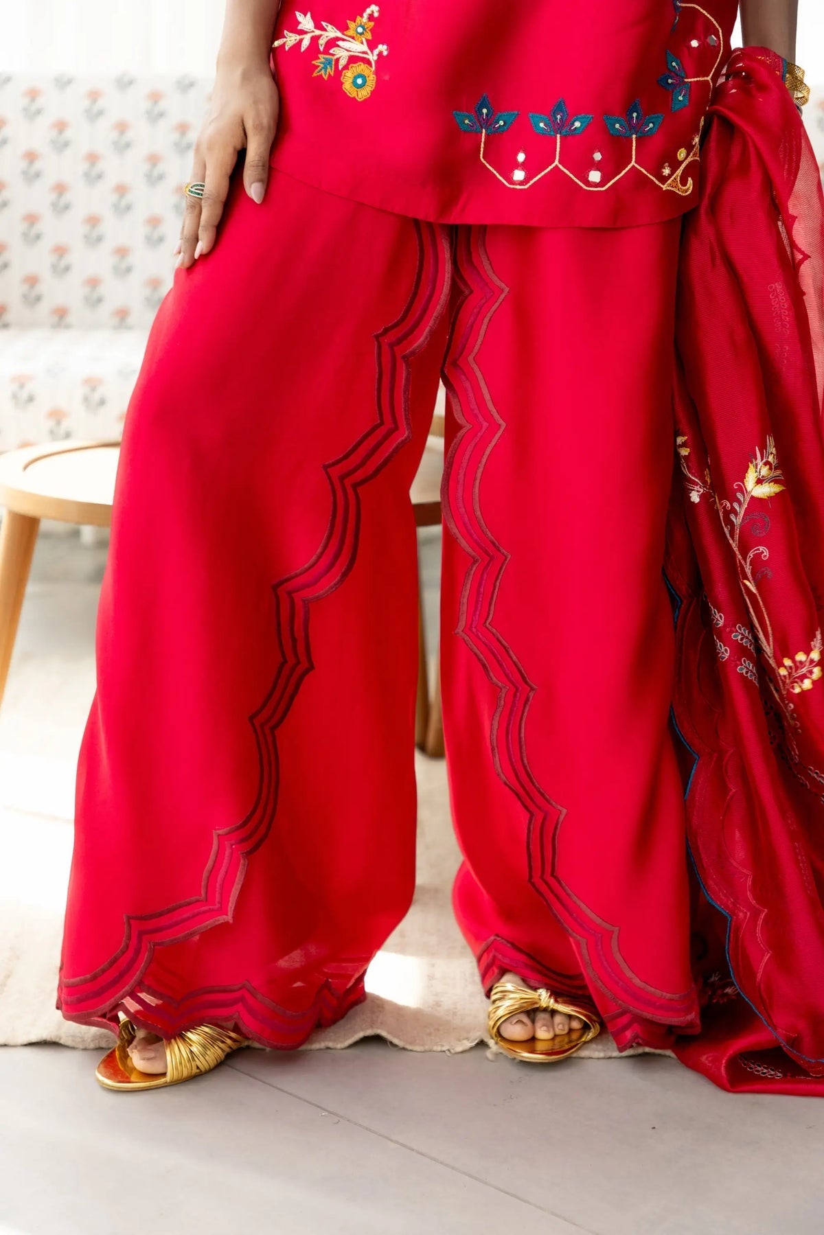Wahaj M Khan | Sanam Luxe | Cherry Rouge Sanam - by Libasekhas UK - Registered Vendor of : Wahaj M Khan - 100% Original Designer Dress