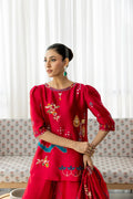 Wahaj M Khan | Sanam Luxe | Cherry Rouge Sanam - by Libasekhas UK - Registered Vendor of : Wahaj M Khan - 100% Original Designer Dress